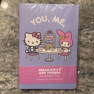 Hello Kitty & Friends 3 Pack Notebooks 80 Pages Each/240 Total New in Package